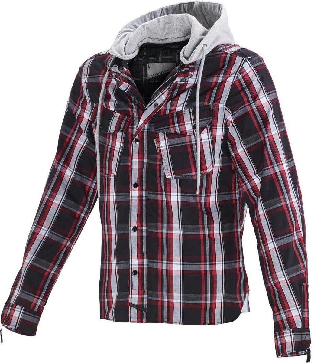 Motor Shirt Macna Westcoast Forest Rood