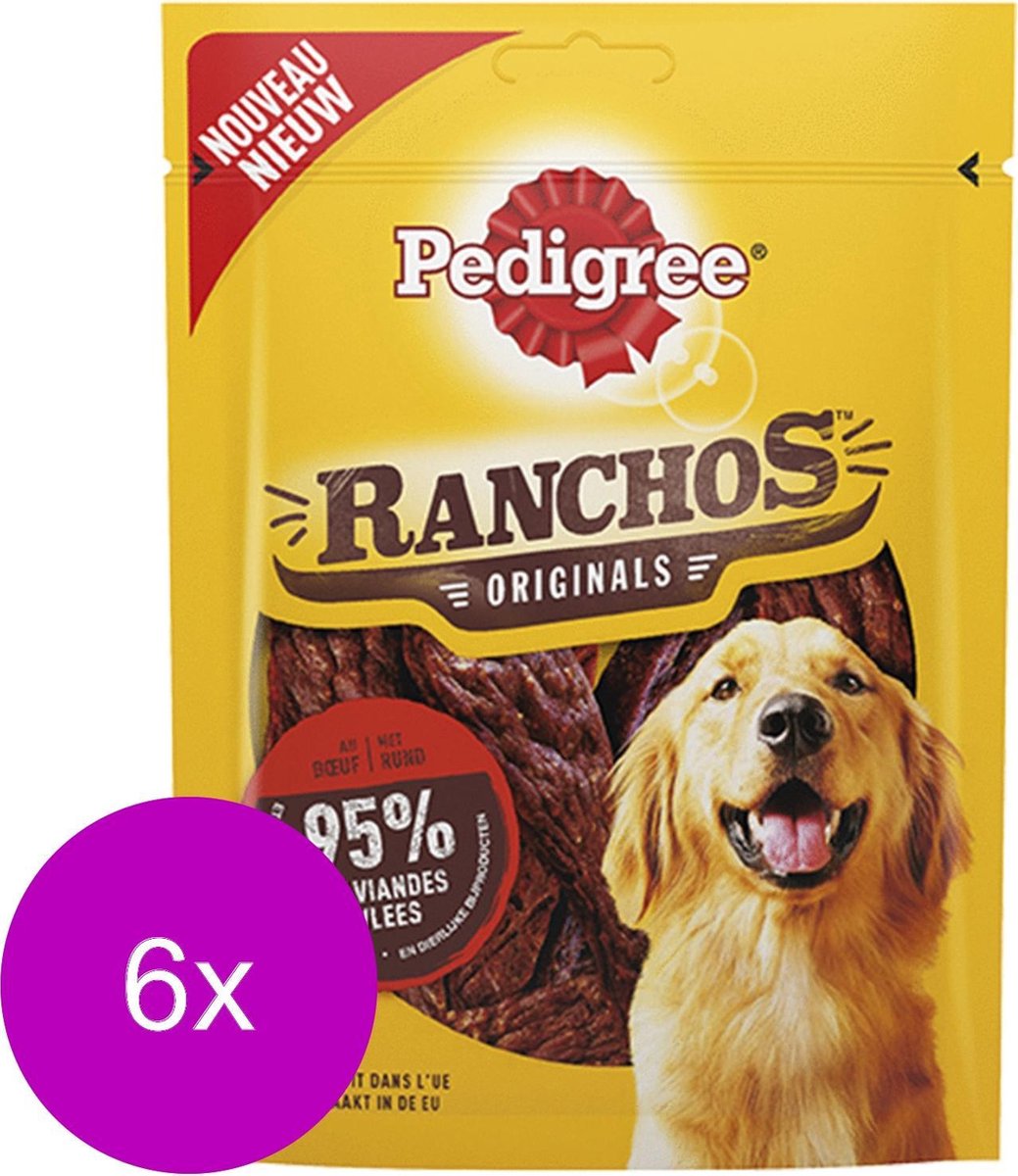 Pedigree Ranchos 70 g - Hondensnacks - 6 x Rund