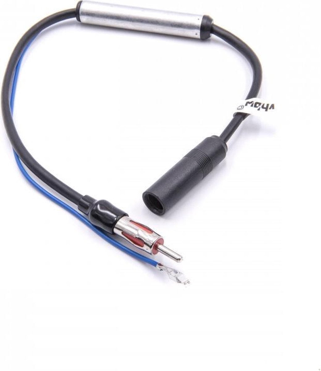 VHBW DIN (m) - DIN (v) auto antenne adapter met fantoomvoeding - 0