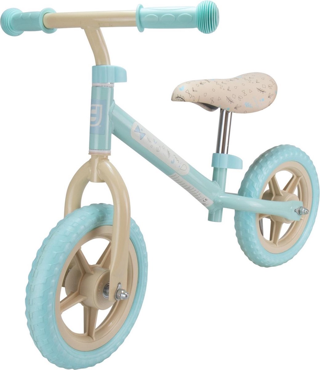 FUNBEE 12-inch rood- en zwart loopfiets