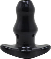 XXLTOYS - Maddy - Tunnel Plug - Inbrenglengte 12 X 6.5 cm - Hole 2.5 cm - Black - Uniek design Buttplug - Stevige Anaal plug - Made in Europe