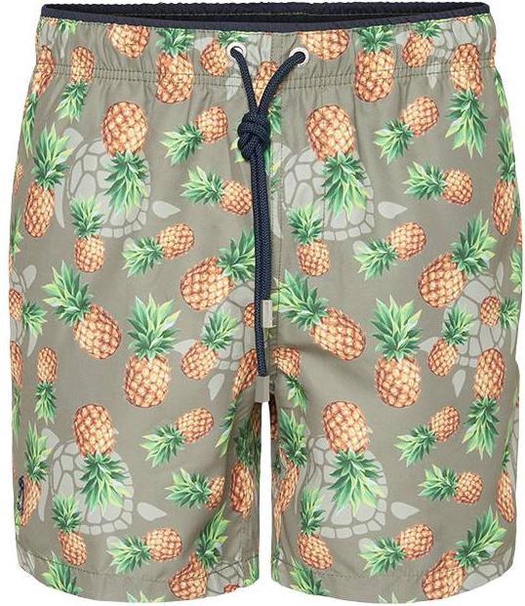 Ramatuelle Zwembroek Jongens - Tortola  - Maat 92 - Kleur  Groen / Khaki