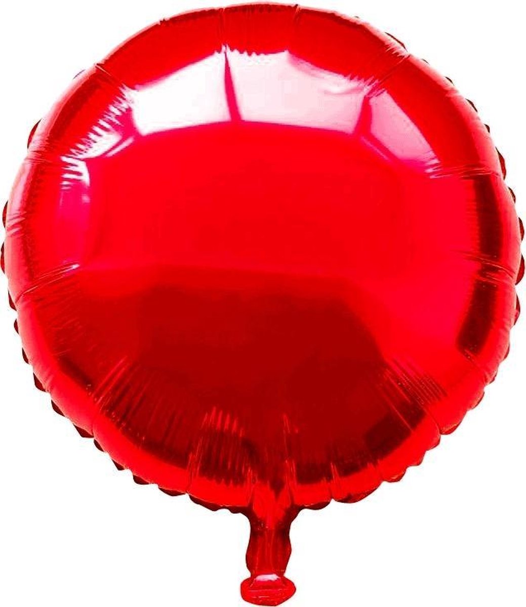Haza Original Folieballon Rond 46 X 46 Cm Rood