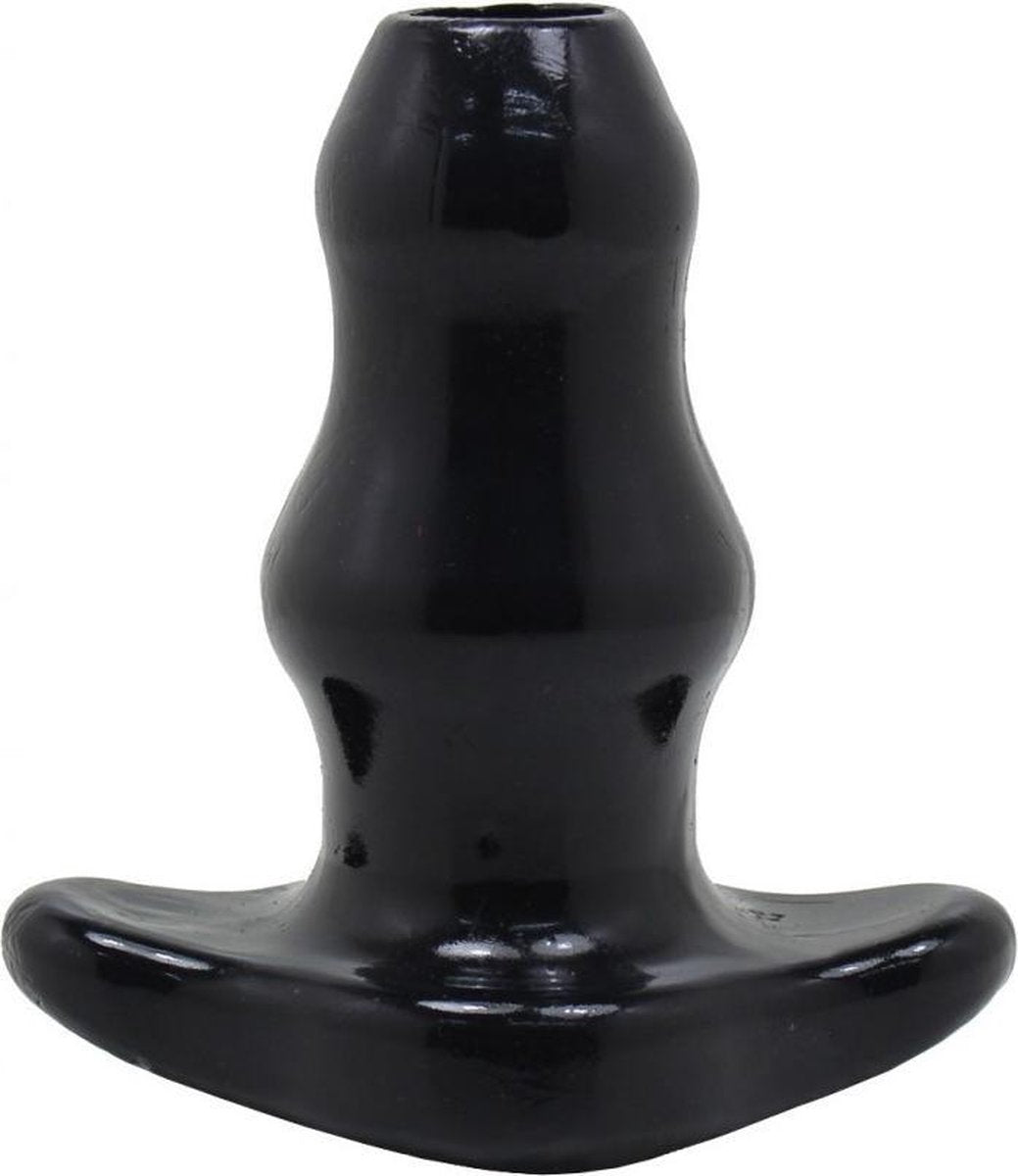 XXLTOYS - Hole-In-One - Tunnel Plug - Inbrenglengte 10 X 5.3 cm - Hole 2 cm - Black - Uniek design Buttplug - Stevige Anaal plug - Made in Europe
