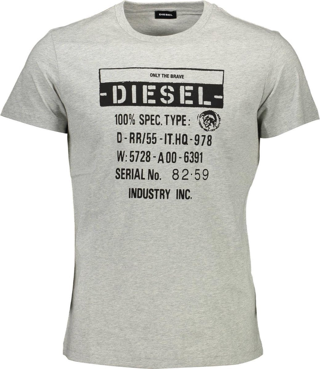 Diesel T-shirt Grijs M Heren