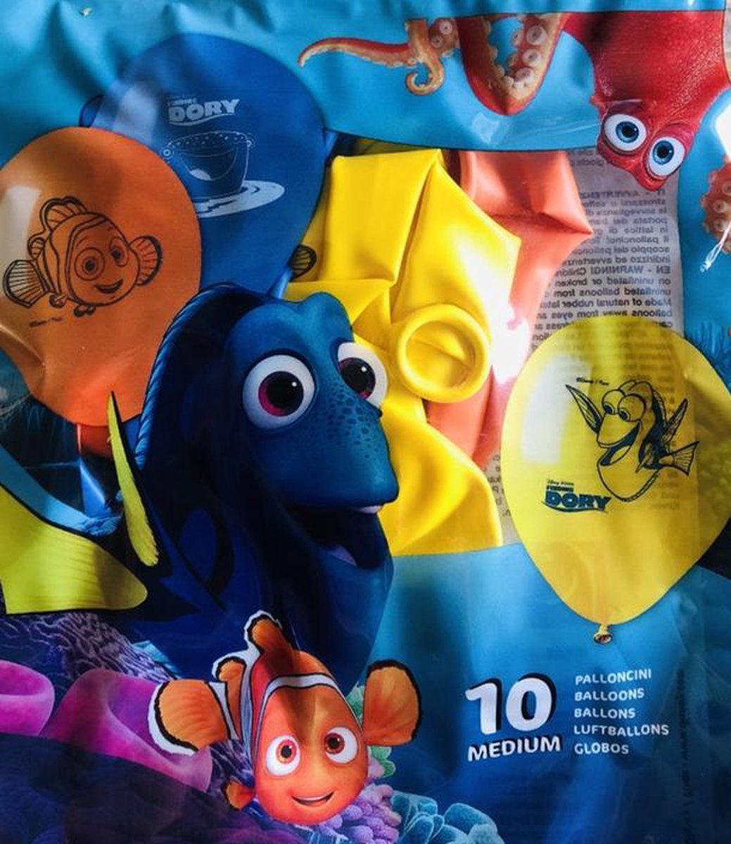 FINDING DORY BALLONNEN 10 Stuks