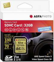 Agfa Photo SDHC UHS I U3 V30 32GB Professional High Speed