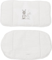 Roba Stoelverkleiner Fox & Bunny Polykatoen Wit 2-delig
