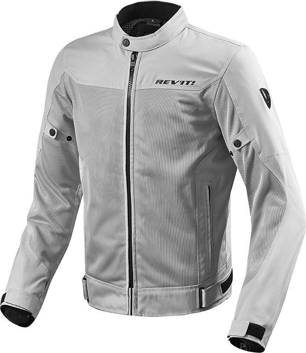 REV'IT! Eclipse Silver Textile Motorcycle Jacket S