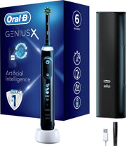 Oral-B Genius X Zwarte Elektrische Tandenborstel Ontworpen Door Braun