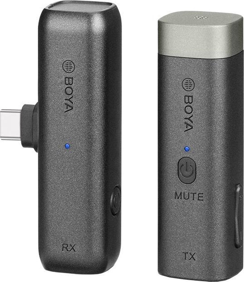 Boya Microfoon Dasspeld By-wm3u Draadloos Usb-c Zwart 9-delig