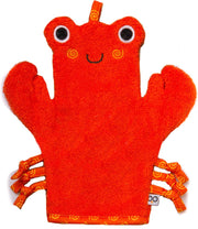 Zoocchini washandje Charlie the Crab Krab oranje rood