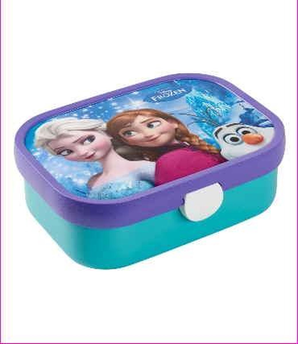 Frozen - Lunchbox - Gevuld met gemengde drop - In cadeauverpakking met gekleurd lint
