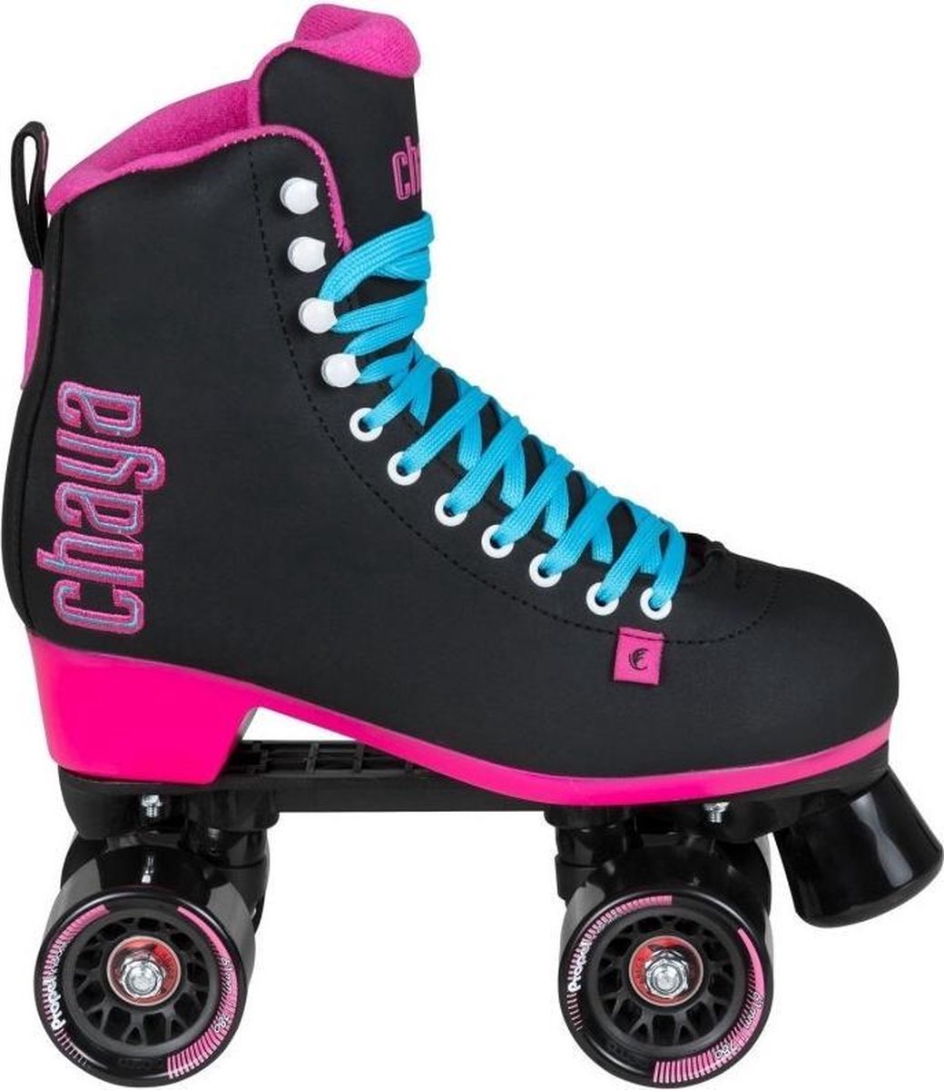 Chaya Rolschaatsen Melrose Dames Polyurethaan Zwart/roze Mt 39