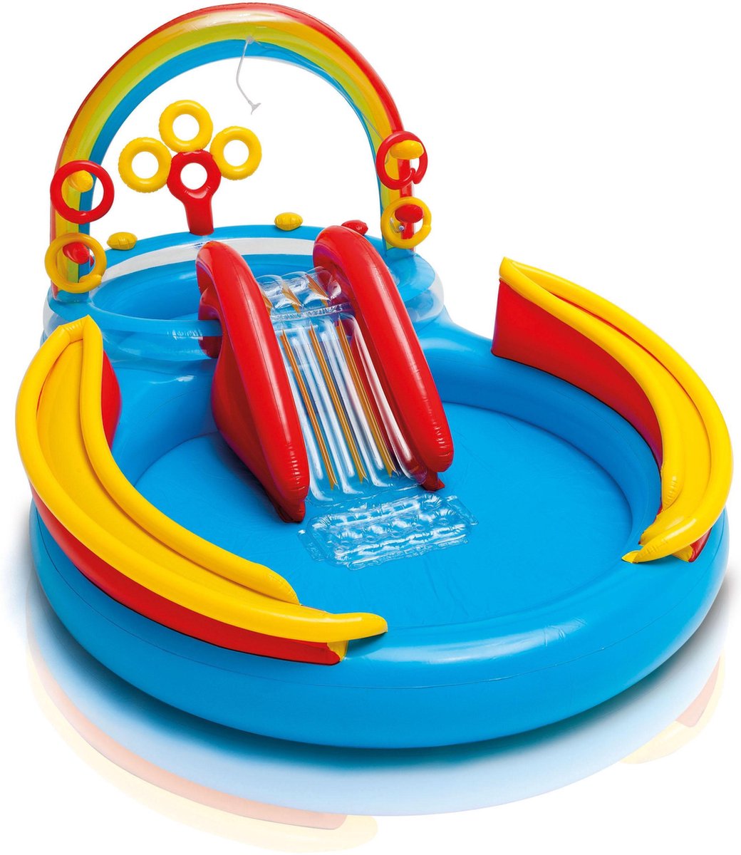 Intex Speelzwembad Rainbow Ring - 297x193x135cm