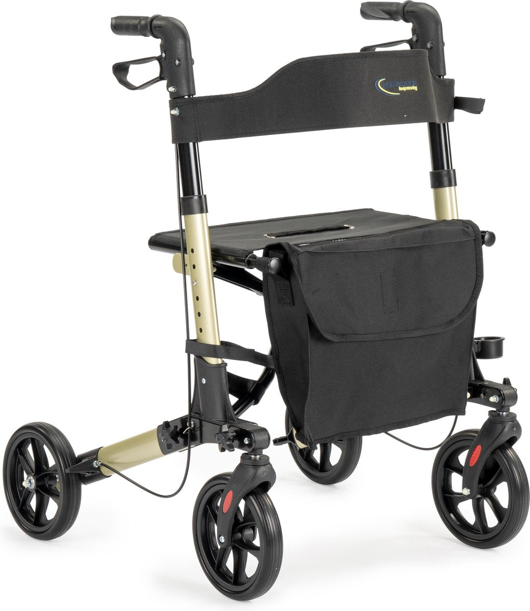 MultiMotion Rollator City - Inklapbaar - Lichtgewicht - Champagne