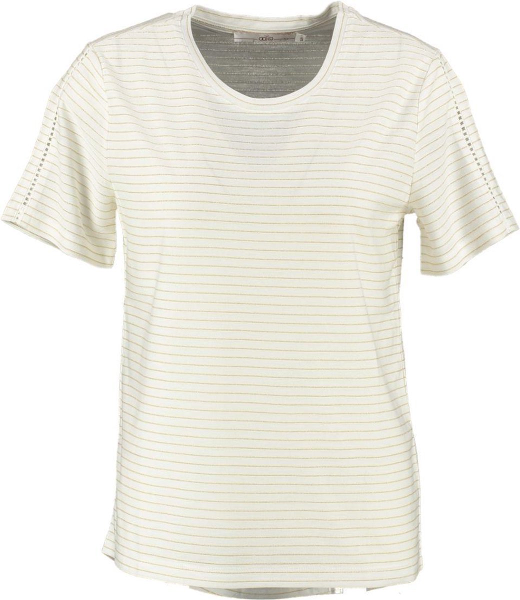 Aaiko ecru t-shirt met goud glitterdraad - Maat S