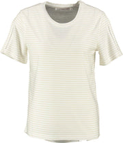 Aaiko ecru t-shirt met goud glitterdraad - Maat S