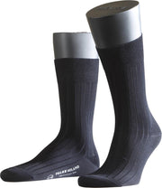FALKE Milano Fil D'Ecosse Herensok 14683 - Blauw 6370 dark navy Heren - 43-44