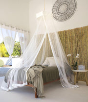 Luxe Speciale 1 Persoons Klamboe - Rond - De Devi by Bambulah® - Kwaliteits Klamboes