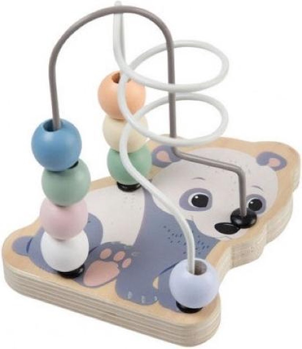 Jouèco Kralenbaan Panda voor de Allerkleinsten - 12.5cm hoogte - Kralenspiraal