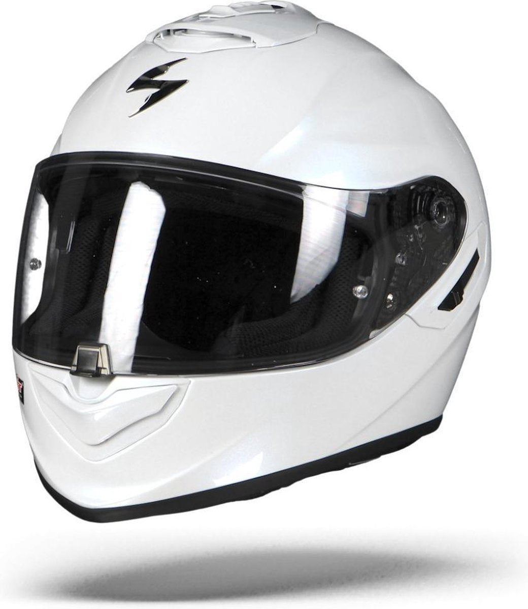 Scorpion EXO-1400 Air Solid Pearl WitIntegraalhelm - Motorhelm - Maat S