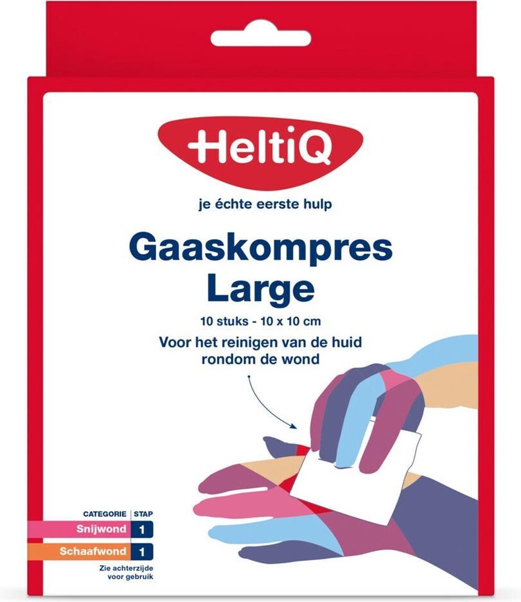 Heltiq Gaaskompres 10X10Cm