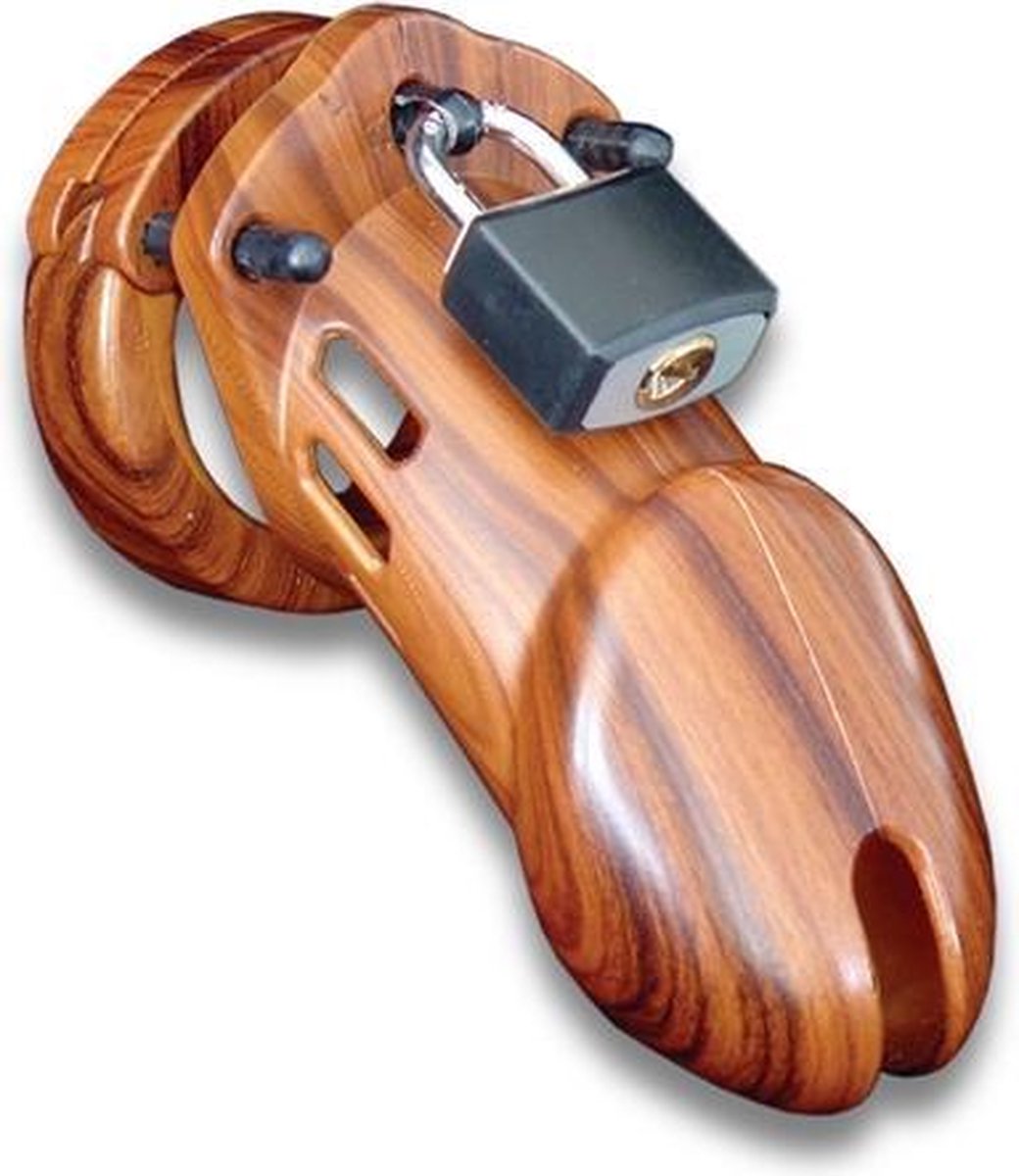 Bundle - CB-X - CB-6000 Kuisheidskooi - Hout - 35 mm met glijmiddel