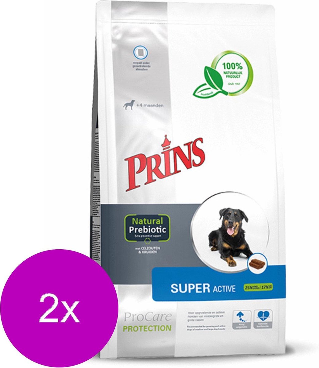 Prins Procare Protection Superactive - Hondenvoer - 2 x 3 kg