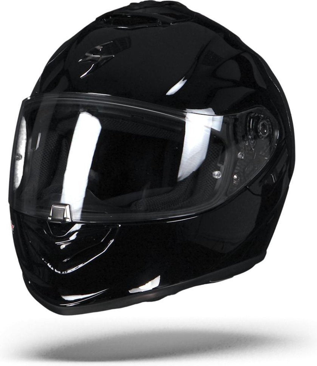 Scorpion EXO-1400 Air Solid Glanzend ZwartIntegraalhelm - Motorhelm - Maat XXL