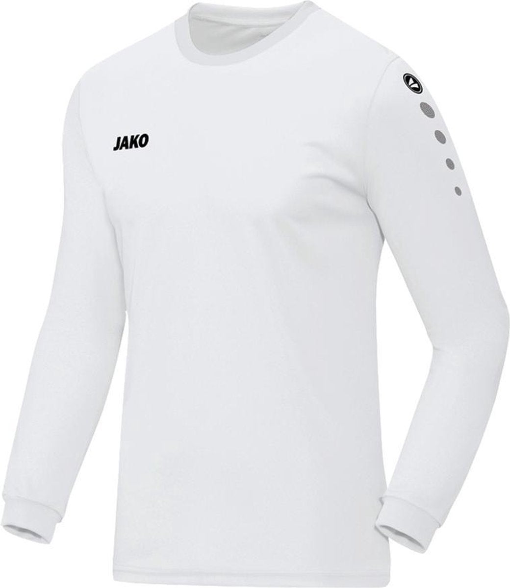 Jako - Jersey Team L/S Junior - Wit - Kinderen - maat  128