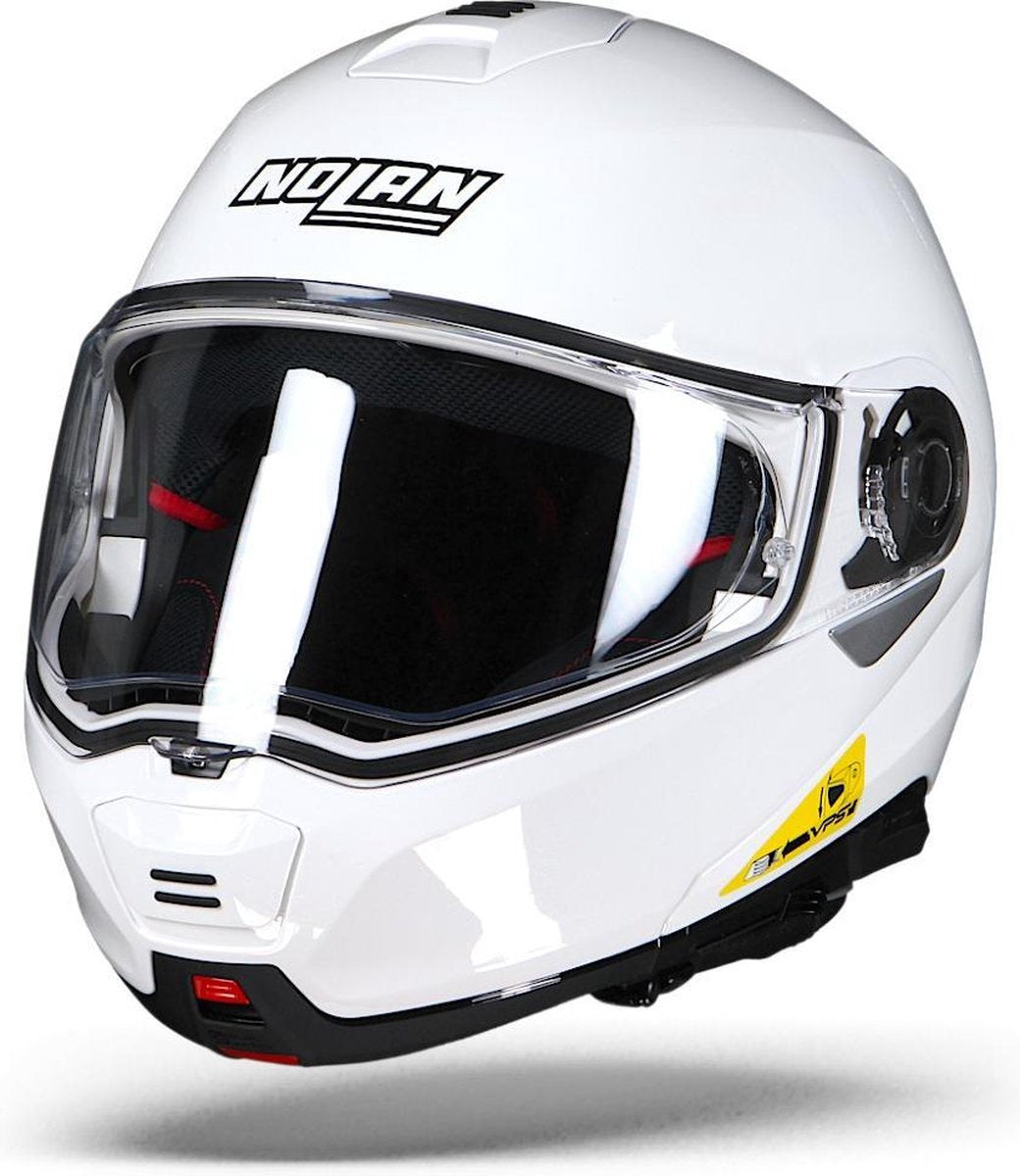 Nolan N100-5 Classic Metal White N-Com 005 3XL