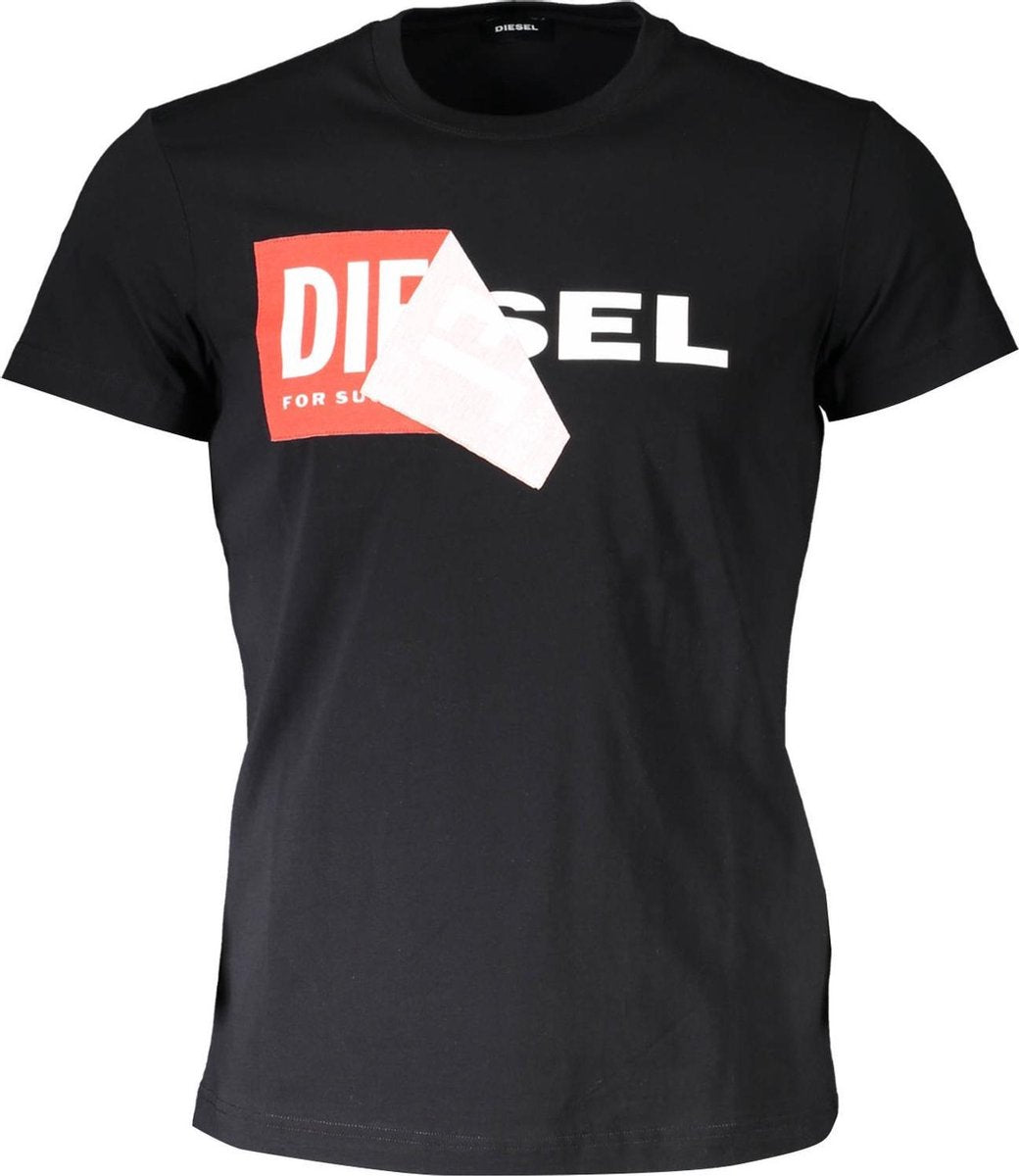 Diesel T-shirt Zwart L Heren