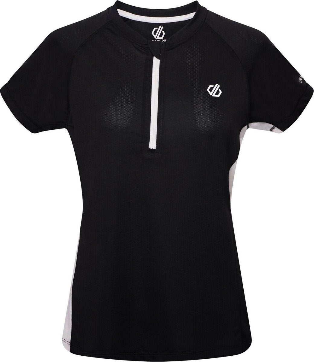 Dare2b - Outdare II Dames Fietsshirt - Black/White - Maat 40