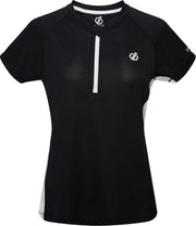 Dare2b - Outdare II Dames Fietsshirt - Black/White - Maat 40