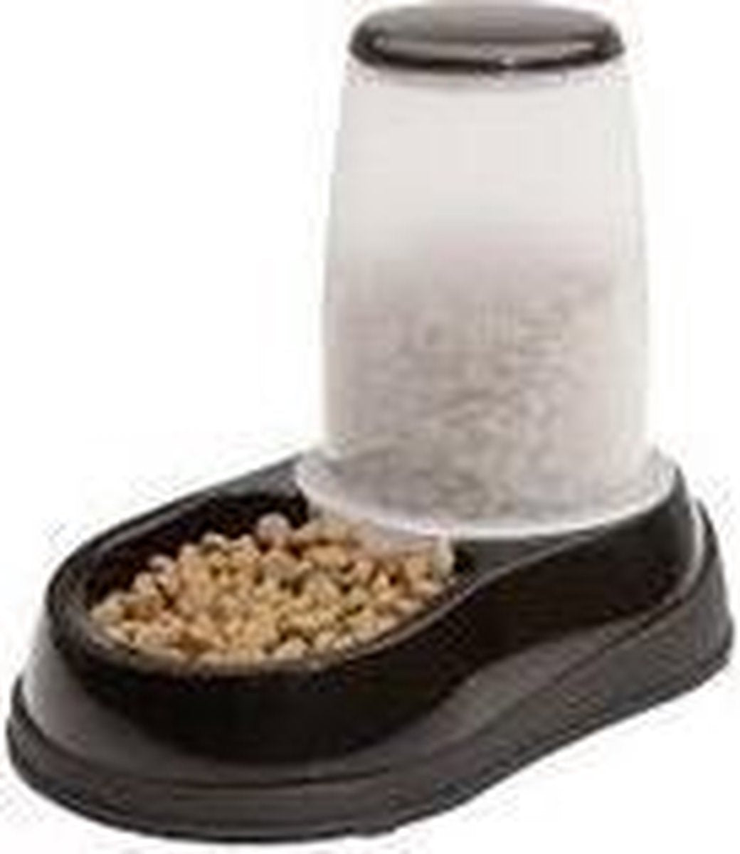 Maelson Feedo 060 Automatische Voerbak Voor Katten En Honden - 0.6 L zwart/wit
