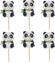 24 stuks cupcake toppers panda