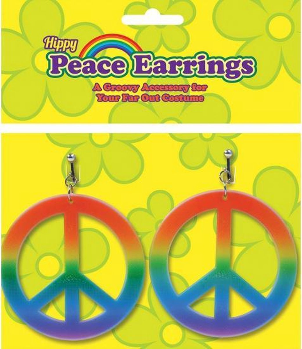 Peace oorbellen