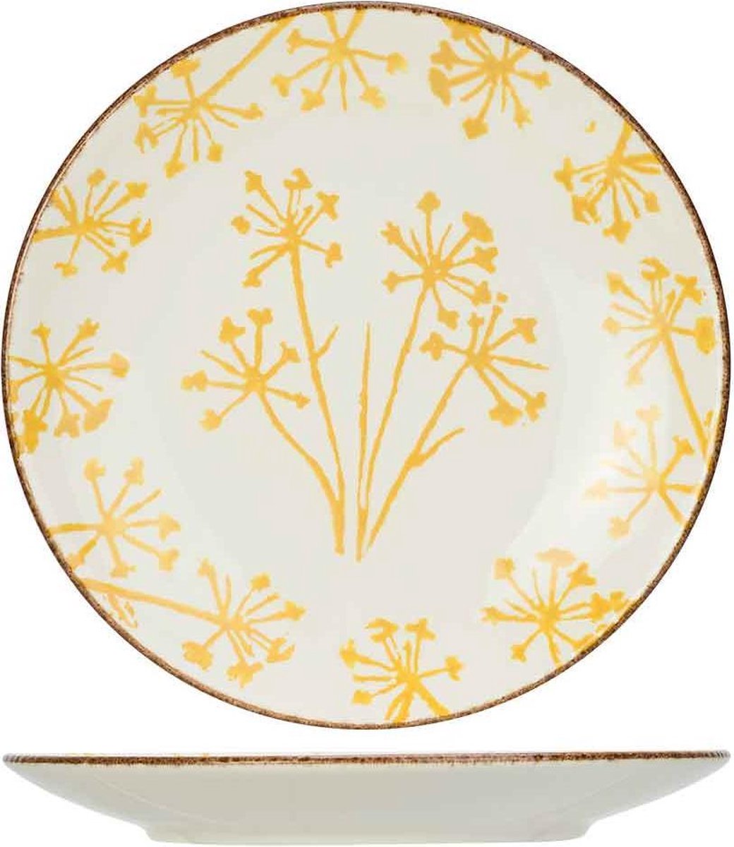 Cosy&Trendy Anis Yellow dessertbord - Ø 21