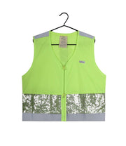 gofluo. Gloria Veiligheidshesje - Reflecterend hesje - Fluoriserend - Veiligheidsvest - Glitters - Reflectie jas - Zichtbaarheid in het donker - Veilig de weg op - Geel - XS