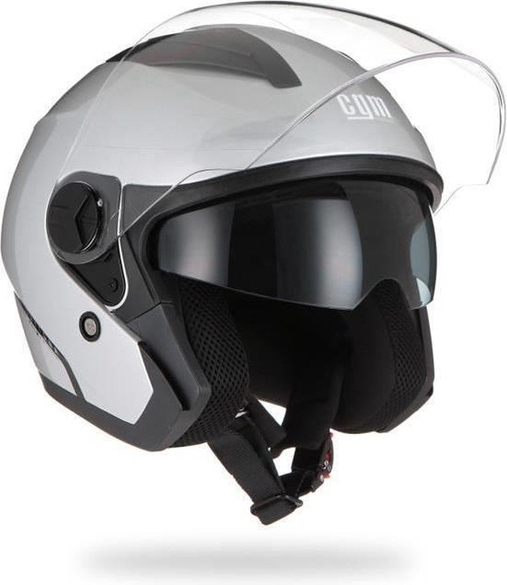 CGM Daytona jethelm 130A zilvergrijs