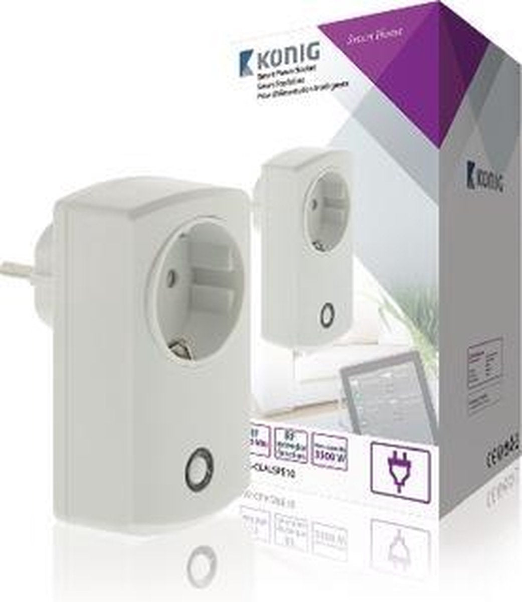 Smart Wall Plug On/Off - Schuko / Type F (CEE 7/7)