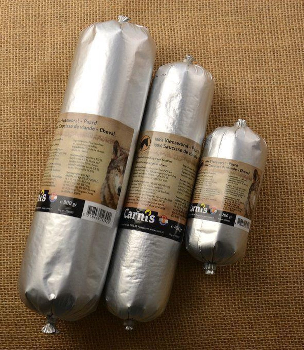 Vleesworst 100% Paard 200gr