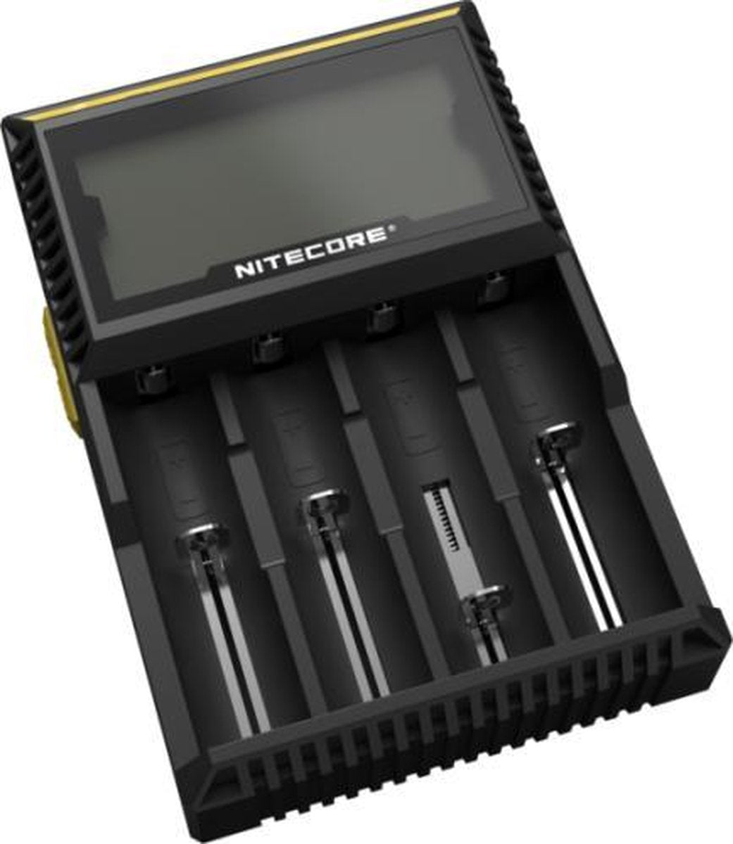 Nitecore D4 Digicharger - batterijoplader voor 4x NiMH (AA - AAA) en li-ion batterijen
