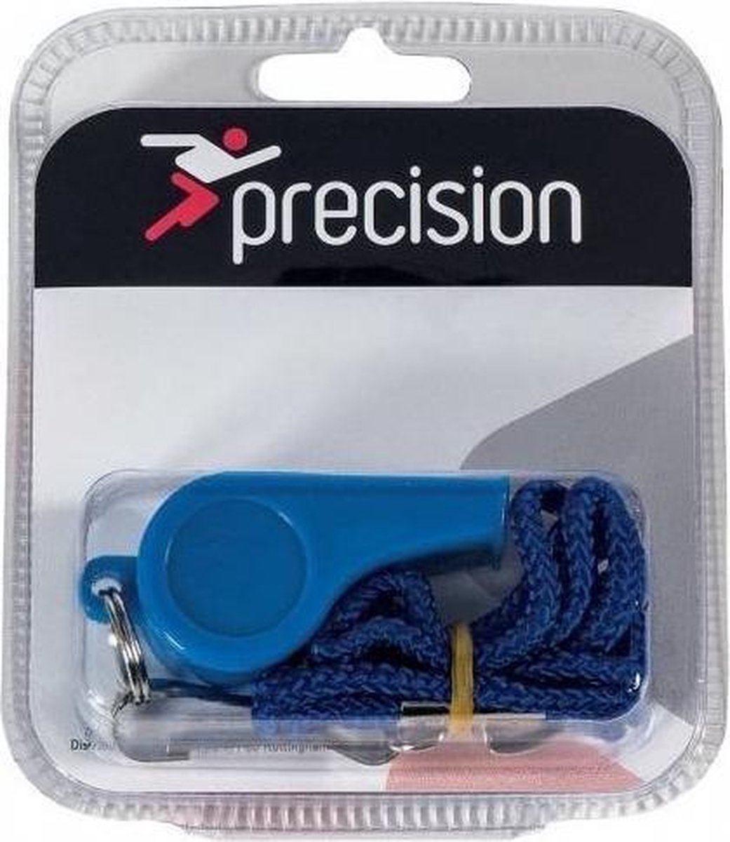 Precision Scheidsrechtersfluitje Met Koord Blauw