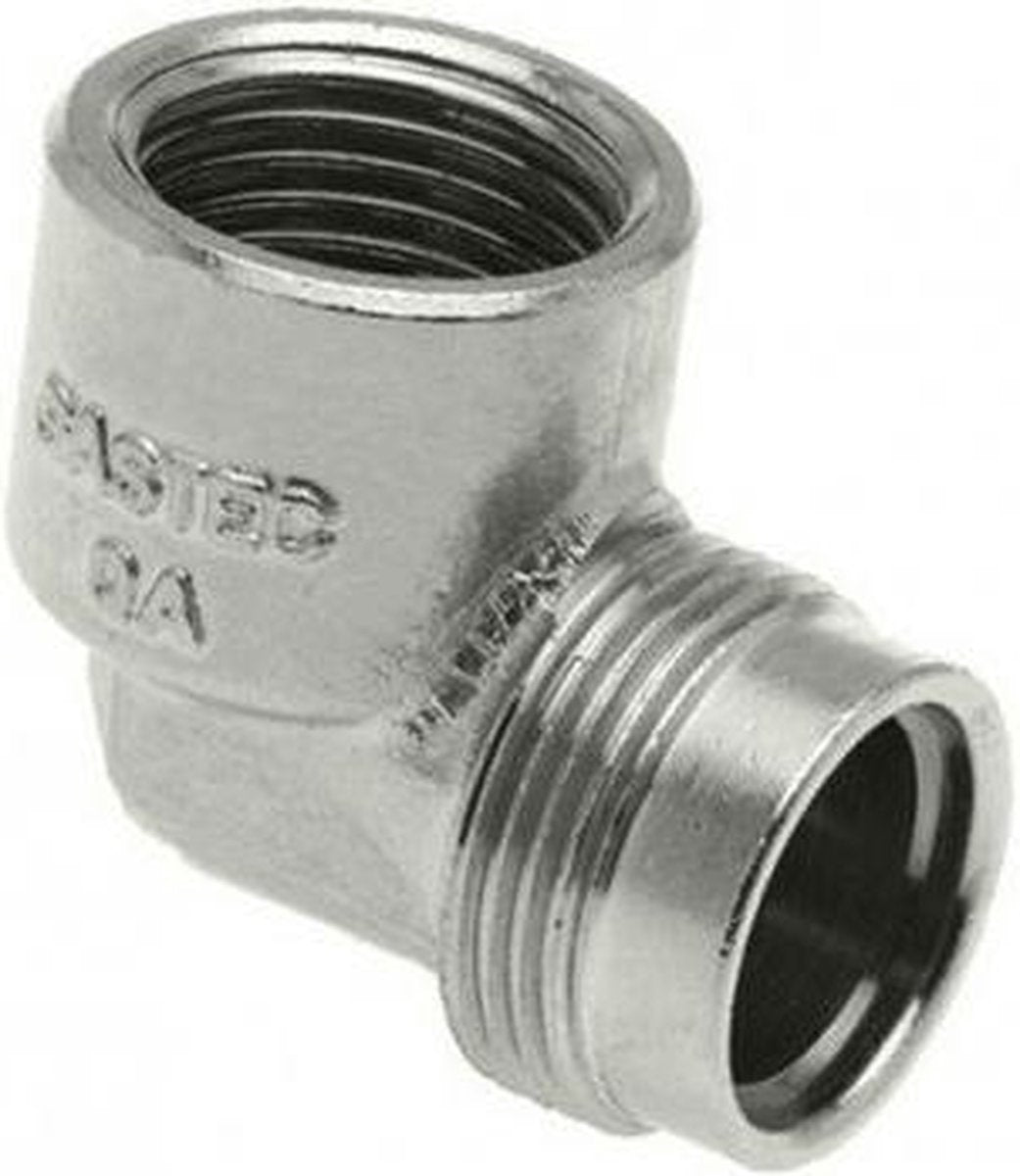 Bonfix Comfort aansluiting 3/8″ x M24 knie / haaks chroom