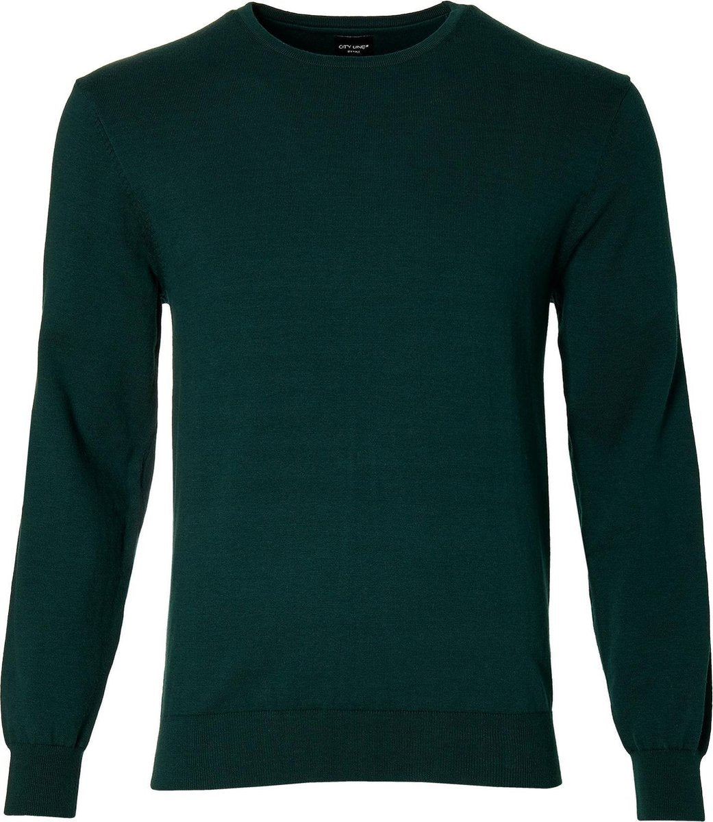 City Line By Nils Pullover - Slim Fit - Groen - XL