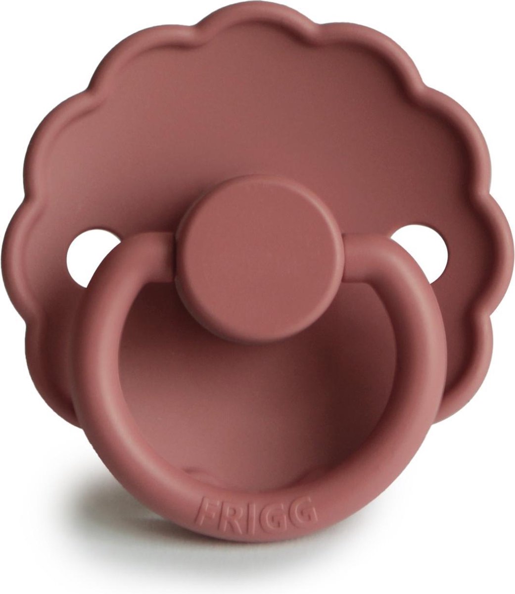 FRIGG Fopspeen Daisy maat 1 - 0-6 maanden - Powder Blush - Natuurrubber
