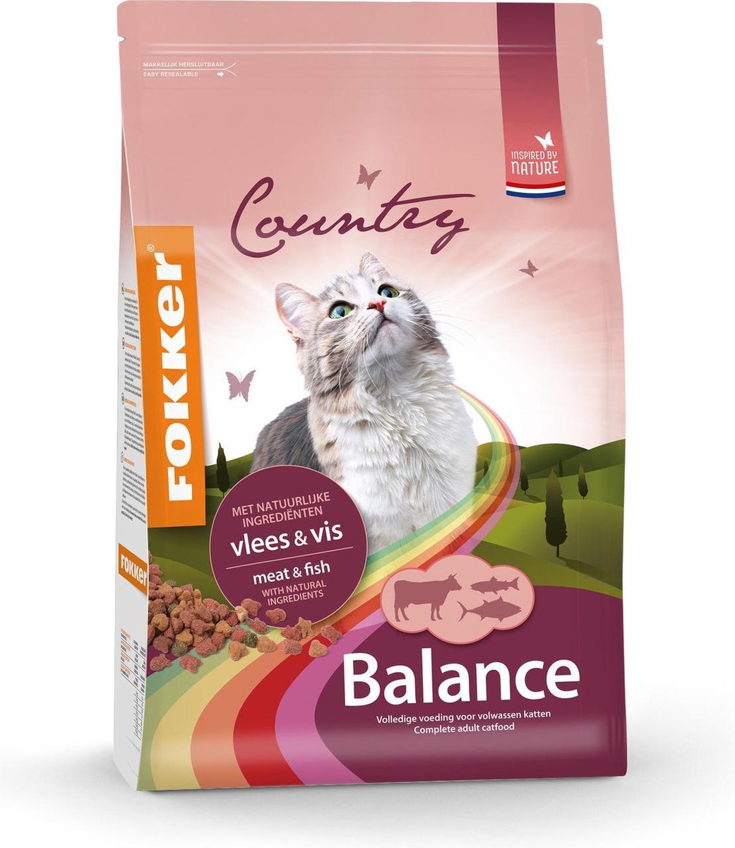 Fokker kat country balance vlees & vis kattenvoer 2