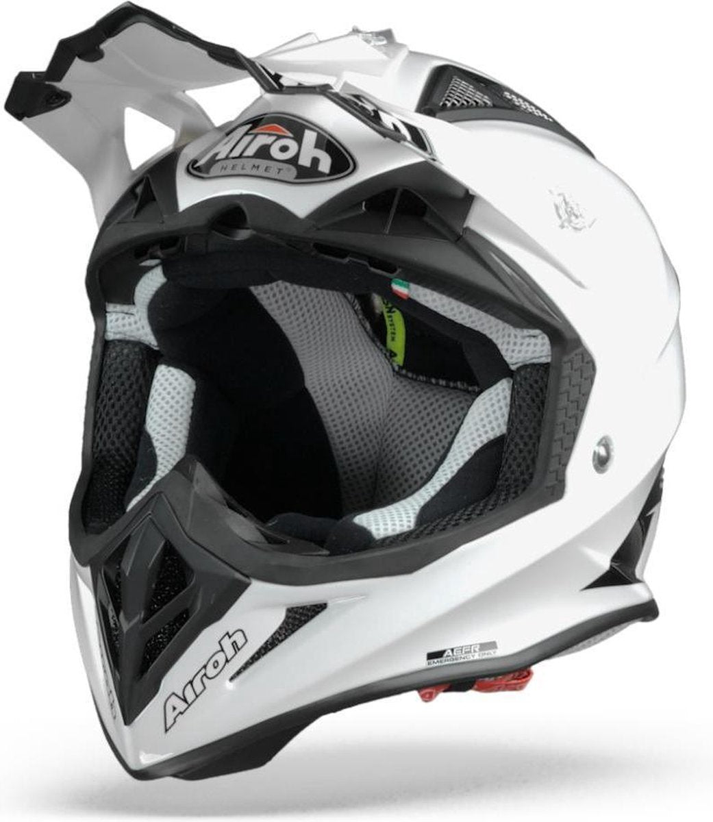 Airoh Aviator ACE Color White Gloss Motocross Helmet L